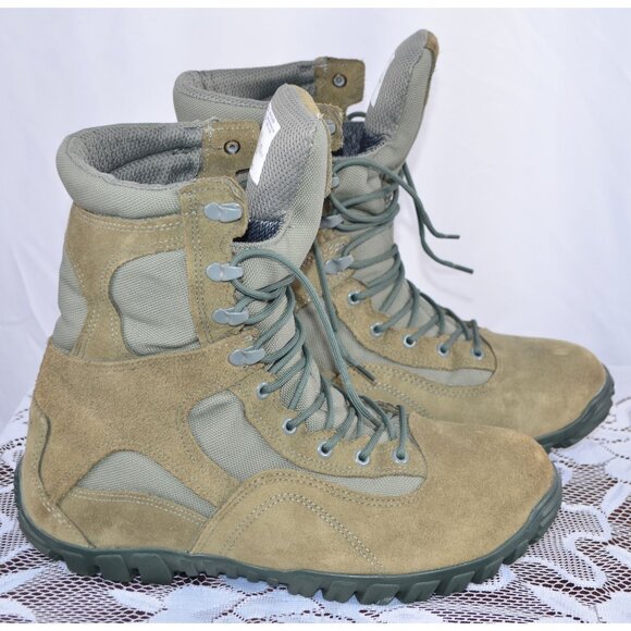 Belleville Airman Flight Certified Gore-Tex Lace Up Vibram Boots Green 12.5  R - Picture 4 of 10